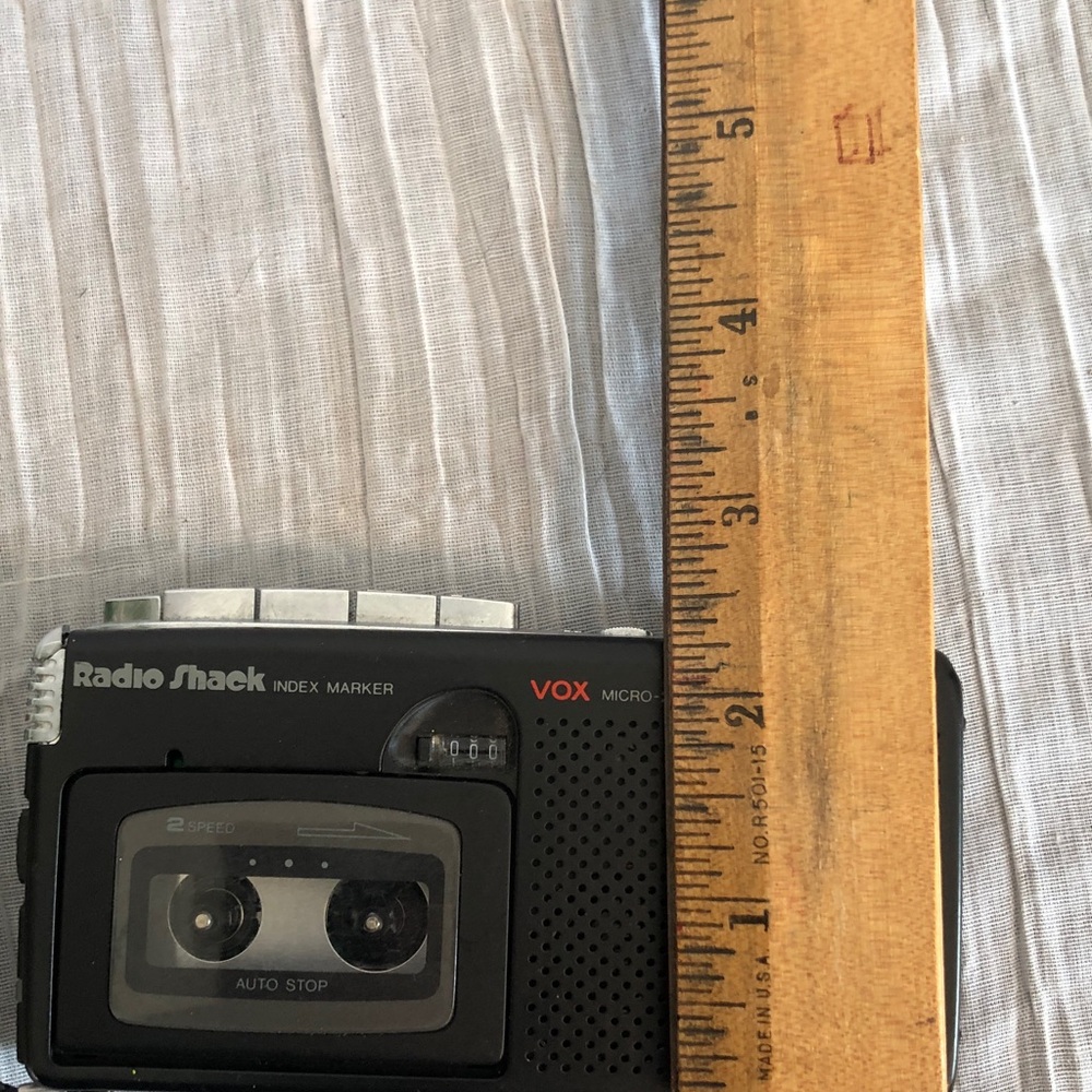 Vintage RADIO SHACK mini handheld voice microcassette recording recorder machine - Picture 10 of 10